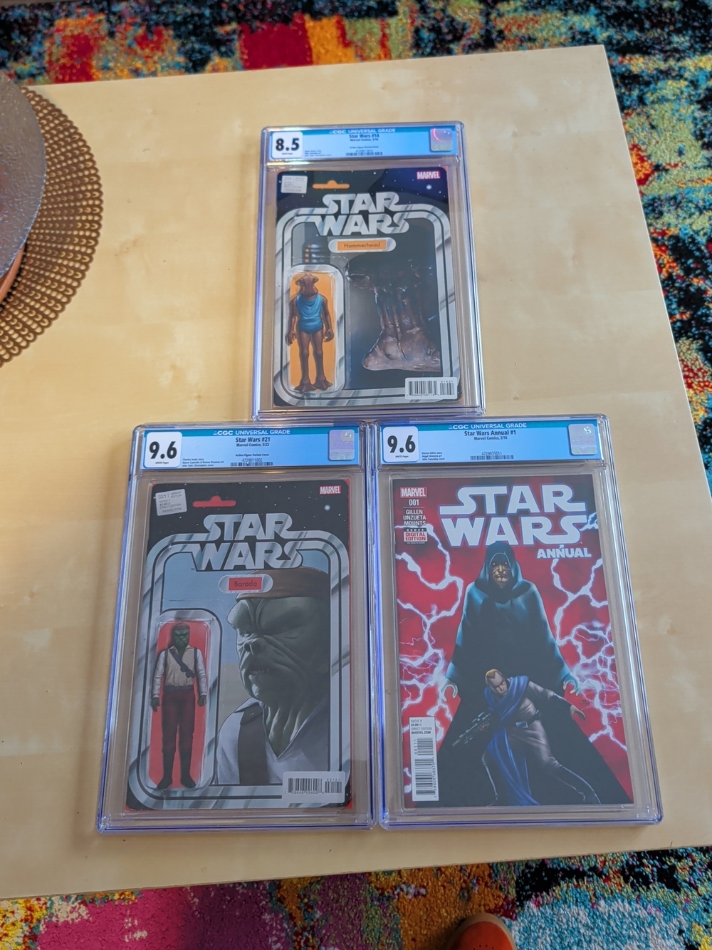 Star Wars Graded Lot Of 3  Dealer Incentives. 9.6,9.6,8.5